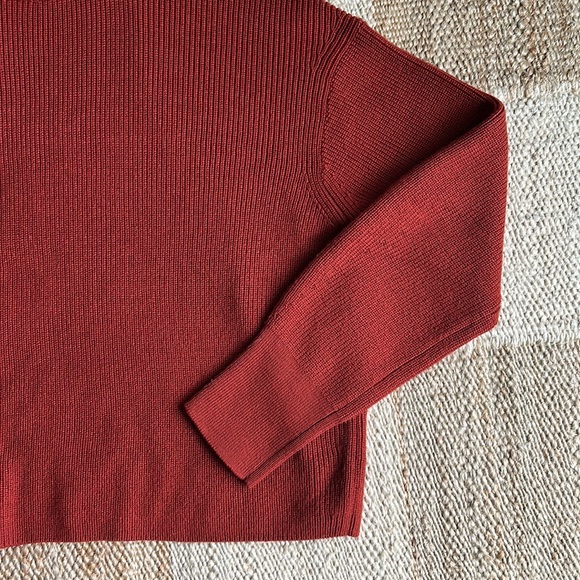 Lululemon Merino Wool-Blend Ribbed Turtleneck Sweater in Cayenne - Picture 4 of 7